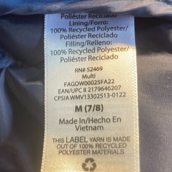 FREE ASSEMBLY SZ 7/8 GIRLS waterproof quilted plaid jacket - Picture 11 of 12